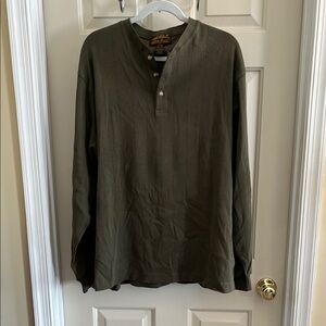 Men's Green Henley Shirt